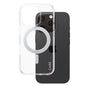 Husa pentru iPhone 16 Pro, PanzerGlass® Care Feature Silver Kickstand & MagSafe, transparenta