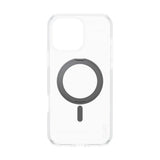 Husa pentru iPhone 16 Pro Max, PanzerGlass® Care Feature Black Kickstand & MagSafe, transparenta