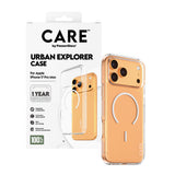 Husa pentru iPhone 17 Pro, PanzerGlass® Care Flagship Urban Explorer White MagSafe, transparenta