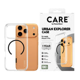Husa pentru iPhone 17 Pro, PanzerGlass® Care Flagship Urban Explorer Black MagSafe, transparenta