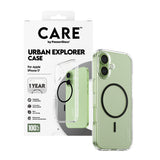 Husa pentru iPhone 17, PanzerGlass® Care Flagship Urban Explorer Black MagSafe, transparenta