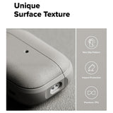 Husa casti pentru AirPods Pro 3, Ringke, Protection Case Onyx Magnetic Non Slip Texture Carabiner Hole Warm, gri
