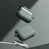 Husa casti pentru AirPods Pro 3, Ringke, Protection Case Onyx Magnetic Non Slip Texture Carabiner Hole Sage, verde