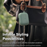 Husa casti pentru AirPods Pro 3, Ringke, Protection Case Onyx Magnetic Non Slip Texture Carabiner Hole Sage, verde