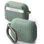 Husa casti pentru AirPods Pro 3, Ringke, Protection Case Onyx Magnetic Non Slip Texture Carabiner Hole Sage, verde