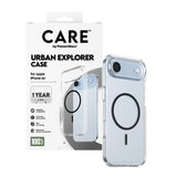 Husa pentru iPhone 17 Air, PanzerGlass® Care Flagship Urban Explorer Black MagSafe, transparenta