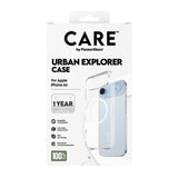 Husa pentru iPhone 17 Air, PanzerGlass® Care Flagship Urban Explorer White MagSafe, transparenta
