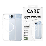 Husa pentru iPhone 17 Air, PanzerGlass® Care Flagship Urban Explorer White MagSafe, transparenta