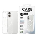 Husa pentru iPhone 17, PanzerGlass® Care Flagship Urban Explorer Star Lit White MagSafe, transparenta
