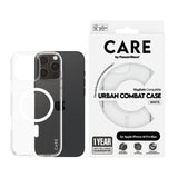 Husa pentru iPhone 16 Pro, PanzerGlass® Care Flagship Urban Combat White MagSafe, transparenta