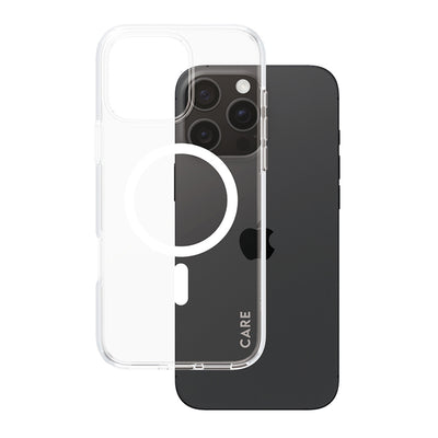Husa pentru iPhone 16 Pro Max, PanzerGlass® Care Flagship Urban Combat White MagSafe, transparenta