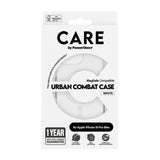 Husa pentru iPhone 16 Pro Max, PanzerGlass® Care Flagship Urban Combat White MagSafe, transparenta