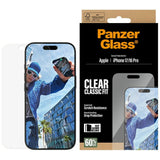 Folie de protectie pentru iPhone 16 Pro, PanzerGlass® Classic Fit Screen Protector w. EasyAligner