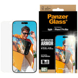 Folie de protectie pentru iPhone 17 Pro Max, PanzerGlass® Anti-Reflective Armor Screen Protector w. EasyAligner