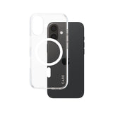 Husa pentru iPhone 16, PanzerGlass® Care Flagship Urban Combat White MagSafe, transparenta