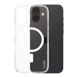 Husa pentru iPhone 16, PanzerGlass® Care Flagship Urban Combat White MagSafe, transparenta