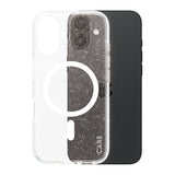 Husa pentru iPhone 16, PanzerGlass® Care Flagship Urban Combat Star Lit White MagSafe, transparenta