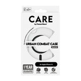 Husa pentru iPhone 16, PanzerGlass® Care Flagship Urban Combat Black MagSafe, transparenta