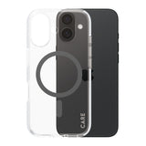 Husa pentru iPhone 16, PanzerGlass® Care Flagship Urban Combat Black MagSafe, transparenta