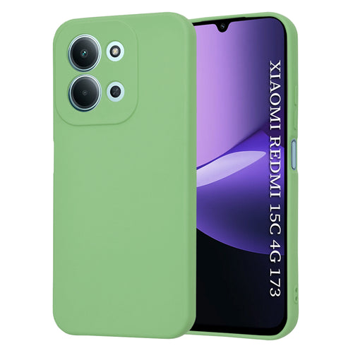 Husa pentru Xiaomi Redmi 15C 4G, Techsuit SoftFlex, verde deschis
