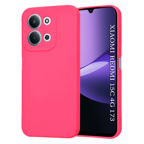 Husa pentru Xiaomi Redmi 15C 4G, Techsuit SoftFlex, fucsia