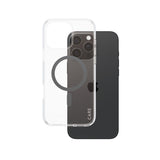 Husa pentru iPhone 16 Pro Max, PanzerGlass® Care Flagship Urban Combat Black MagSafe, transparenta