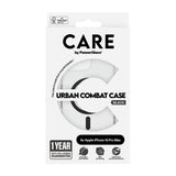 Husa pentru iPhone 16 Pro, PanzerGlass® Care Flagship Urban Combat Black MagSafe, transparenta