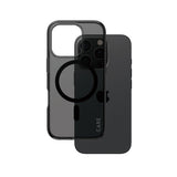 Husa pentru iPhone 16 Pro, PanzerGlass® Care Flagship Urban Combat Black MagSafe, fumuriu