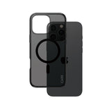 Husa pentru iPhone 16 Pro Max, PanzerGlass® Care Flagship Urban Combat Black MagSafe, fumuriu