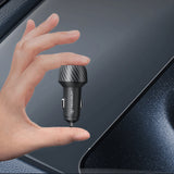 Incarcator auto Techsuit CarbonVolt (C7), Incarcare rapida 48W, USB, Type-C, QC3.0 18W, PD30W, negru