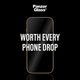 Folie de protectie pentru iPhone 17 Pro, PanzerGlass® Ultra-Wide Fit Stealth Screen Protector w. Fastfit IN-A-BOX