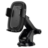 Suport auto Borofone cu Wireless Charging Follower (BH223), pentru Parbriz/Bord, 15W, 4.5-7.0inch, negru