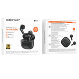 Casti wireless Borofone Deep Rhyme (BW88), Bluetooth V5.4, True Wireless, 300mAh, negru