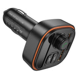 Modulator FM Borofone si Incarcator auto Heroic (BC59), Bluetooth V5.4, 2x USB, Type-C, MP3 Playback, negru