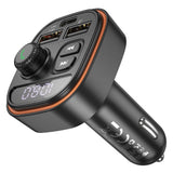 Modulator FM Borofone si Incarcator auto Heroic (BC59), Bluetooth V5.4, 2x USB, Type-C, MP3 Playback, negru