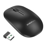 Mouse wireless Borofone Planet (BG14), 2.4Ghz, 1000DPI, 3 Buttons, M68 Chip, alb