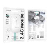 Mouse wireless Borofone Planet (BG14), 2.4Ghz, 1000DPI, 3 Buttons, M68 Chip, alb