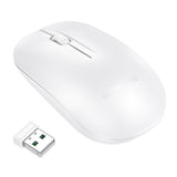 Mouse wireless Borofone Planet (BG14), 2.4Ghz, 1000DPI, 3 Buttons, M68 Chip, alb