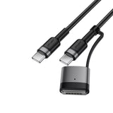 Adaptor Acefast, Data Cable C22 05 Fast Charging Type-C to Type-C MagSafe 3 240W 48v 5a 1 2m Koff A3d2de, Negru