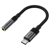 Adaptor Acefast Audio Adapter (J12), Type-C Male to Jack 3.5mm Female, Plug & Play, High-Fidelity Sound, No Delay