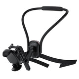 Suport de birou Acefast Neck Suport telefon (E33), pentru GoPro, Phone, cu Clamp, 360° Reglabil, Secure Fit, Silicon Neckband, negru