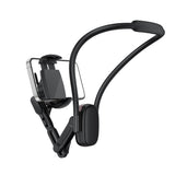 Suport de birou Acefast Neck Suport telefon (E33), pentru GoPro, Phone, cu Clamp, 360° Reglabil, Secure Fit, Silicon Neckband, negru