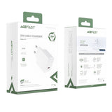 Incarcator retea Acefast (A1), Incarcare rapida, Type-C, PD20W, QC 3.0, 5V/2.4A, Smart Chip, V0 Fire Protection, alb