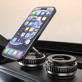 Suport auto Techsuit Premium VacuumGripX (S15), pentru Bord, Magnetic, N55, 360° Reglabil, Pliabil, negru