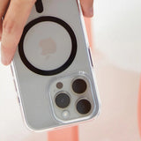 Husa pentru iPhone 16 Pro, PanzerGlass® HardCase White MagSafe Series, transparenta