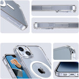 Husa pentru iPhone 16, PanzerGlass® HardCase White MagSafe Series, transparenta