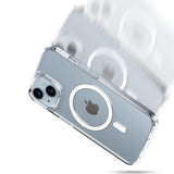 Husa pentru iPhone 16, PanzerGlass® HardCase White MagSafe Series, transparenta