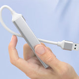 Hub USB Techsuit Docking station PolarisBridge 4 in 1 (H19), USB to 2x USB 2.0, 1x USB 3.0, 1x Type-C, alb;gri