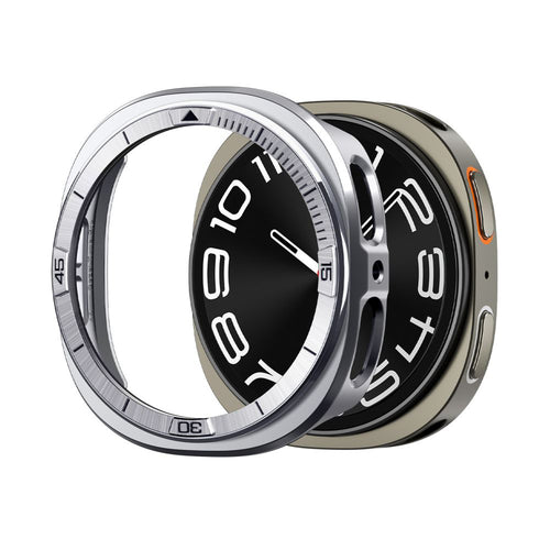 Husa smartwatch pentru Samsung Galaxy Watch8 44mm, Spigen, argintiu