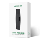 Cititor de carduri UGREEN Card Reader CM304 (80191), USB/Type-C to SD/TF Card, Plug&Play, 5Gbps, 2TB, negru